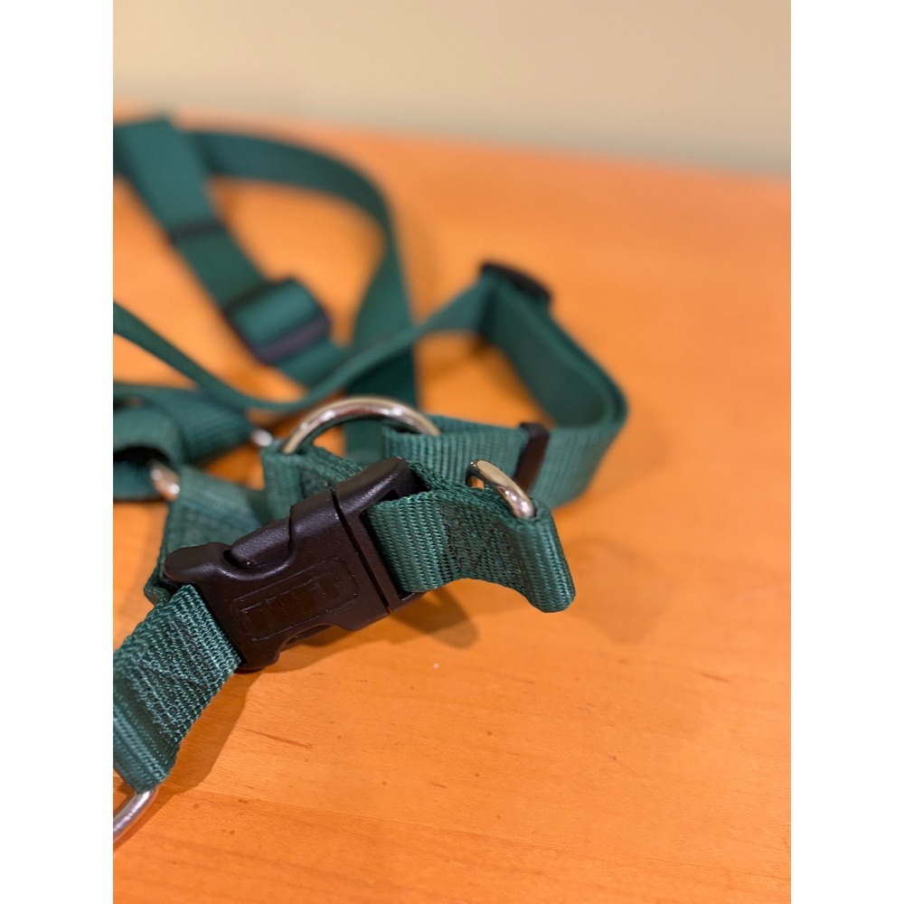 TUFF Forest Green Adjustable Nylon Dog Harness Large Breed Labrador Golden Etc - Picture 5 of 6
